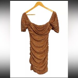 NWT Hello Molly Pink Sequin Dress Frequent the Club Size 6 fits Small